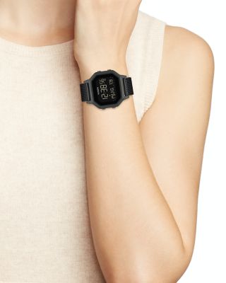 Siren Milanese All-Black Mesh Bracelet Watch, 36mm