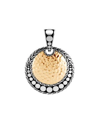 JOHN HARDY - Sterling Silver & 18K Yellow Gold Dot Pendant