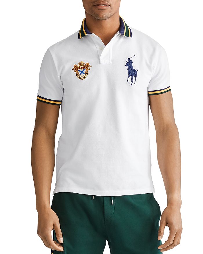 POLO RALPH LAUREN CUSTOM SLIM FIT MESH POLO SHIRT,710762407001