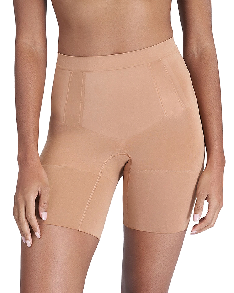 Spanx Oncore Mid-thigh Shorts In Naked .