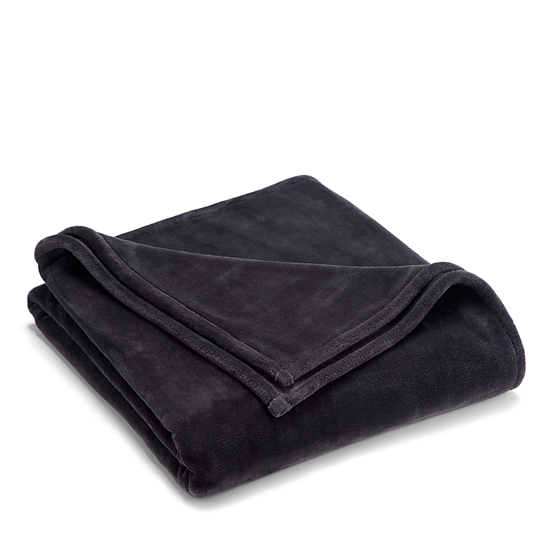 Vellux Sheared Mink King Blanket Bedding In Charcoal