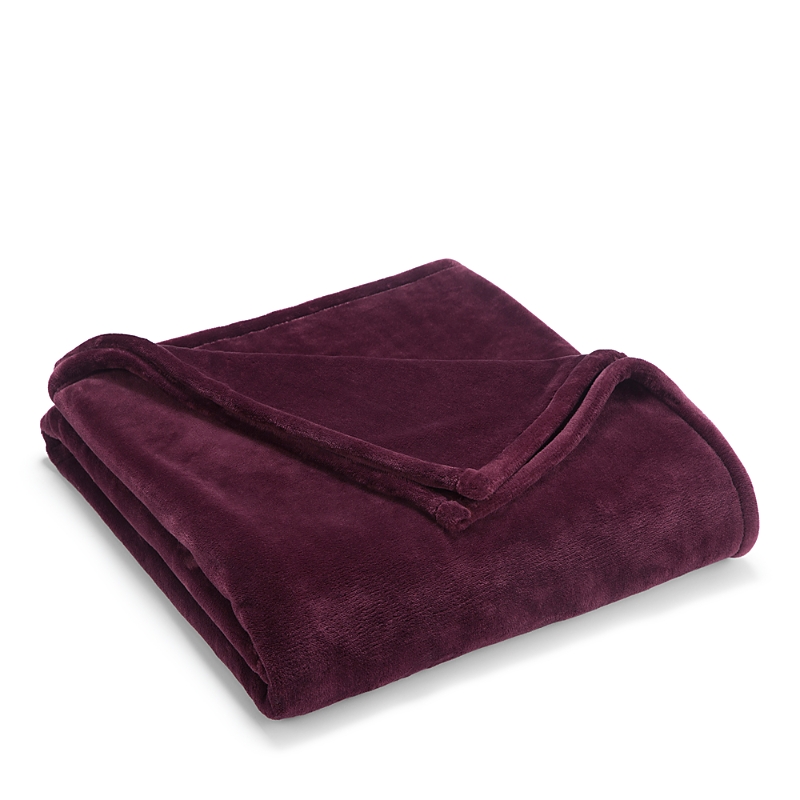 Vellux Sheared Mink King Blanket Bedding In Fig