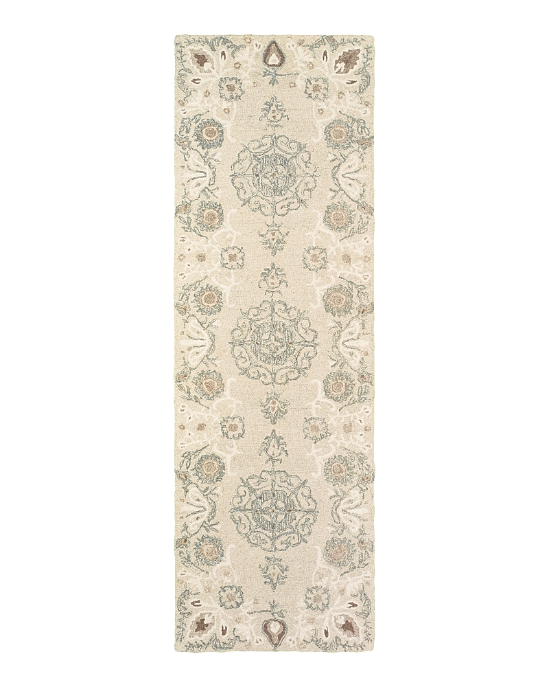 Oriental Weavers Craft 93000 Runner Rug, 2'6 X 8' In Sand/ash