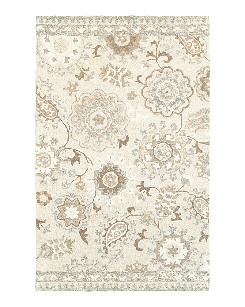 Oriental Weavers Craft 93005 Area Rug, 3'6 X 5'6 In Ivory/gray