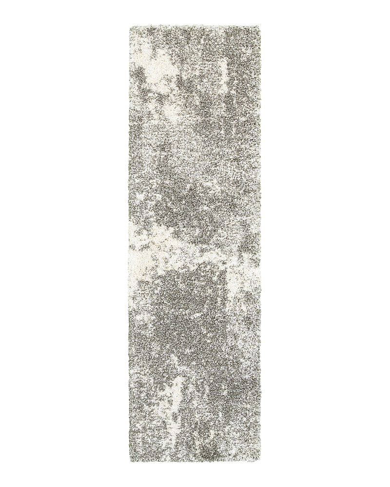 Oriental Weavers Henderson Shag 5503 Runner Rug, 2'3 X 7'6 In Gray/ivory