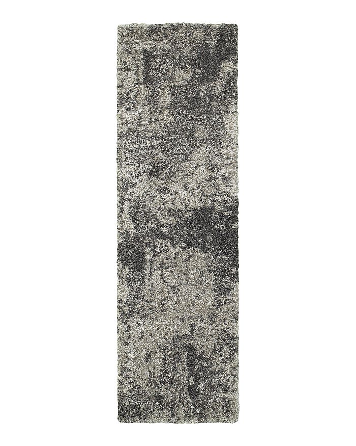 Oriental Weavers Henderson Shag 5503 Runner Rug, 2'3 X 7'6 In Gray/charcoal