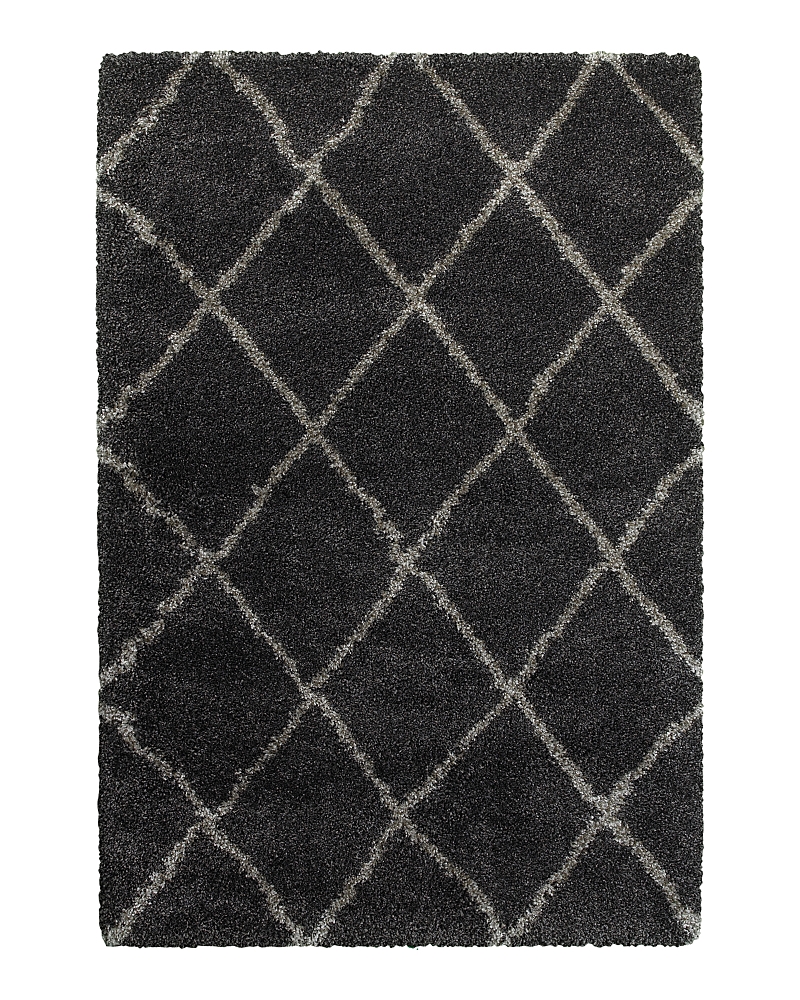 Oriental Weavers Henderson Shag 90 Area Rug, 6'7 X 9'6 In Charcoal/gray