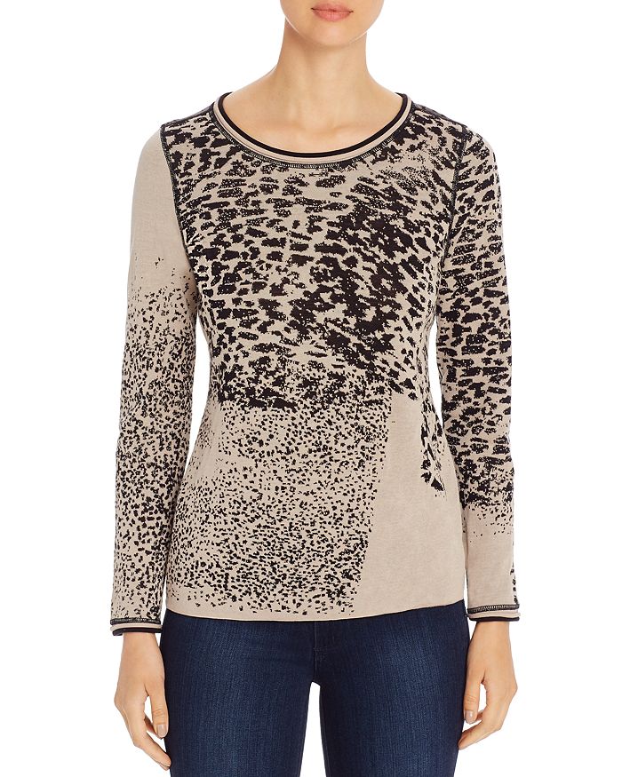 NIC+ZOE Printed Geo Sweater main image 0