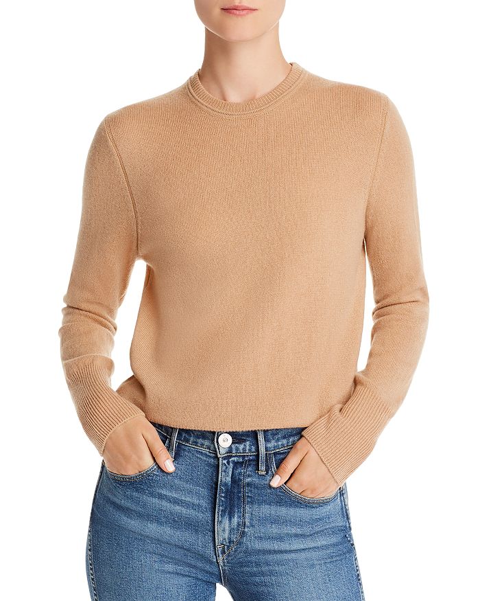 Shop Equipment Sanni Cashmere Crewneck Sweater In Camel