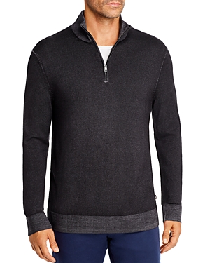 Michael Kors Merino Wool Half-zip Sweater - 100% Exclusive In Charcoal