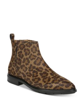 Via Spiga - Women's Emelin Leopard-Print Ankle Booties