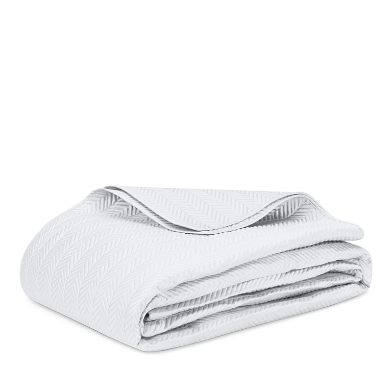 Matouk Netto Quilted Coverlet, King In Gray