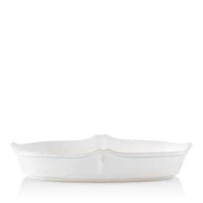 Berry & Thread Whitewash 12" Oblong Serving Dish