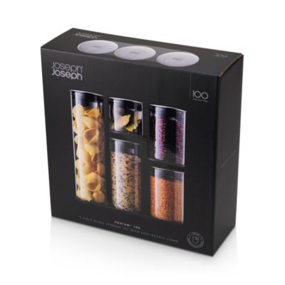 Podium™ 100 5-Piece Glass Storage Jar Set with Stand