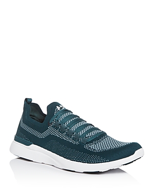 Apl Athletic Propulsion Labs Men's Techloom Breeze Knit Lace-up Sneakers In Pine