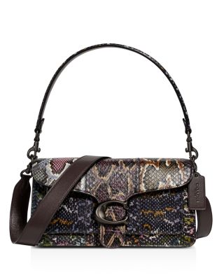 coach snakeskin shoulder bag