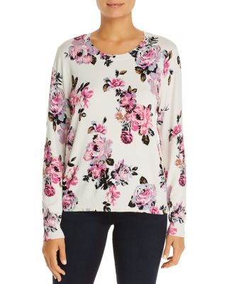 Daniel Rainn Floral Sweater In Ivory 