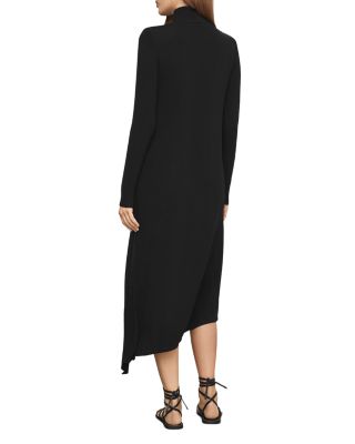BCBGMAXAZRIA Kabrina Asymmetric Turtleneck Dress | Bloomingdale's