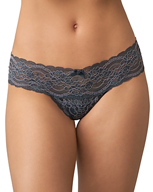 Skarlett Blue Obsessed Thong In Intense Teal/french Lilac