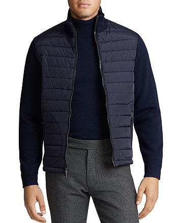 Polo Ralph Lauren Hybrid Full-Zip Sweater | Bloomingdale's