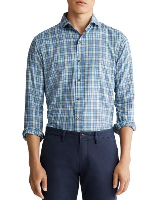 polo ralph lauren classic fit plaid twill shirt