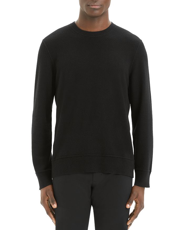 Theory Hilles Cashmere Crewneck Sweater In Black