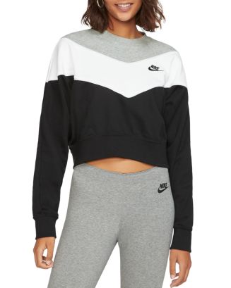 Nike Color-Block Cropped Sweatshirt |