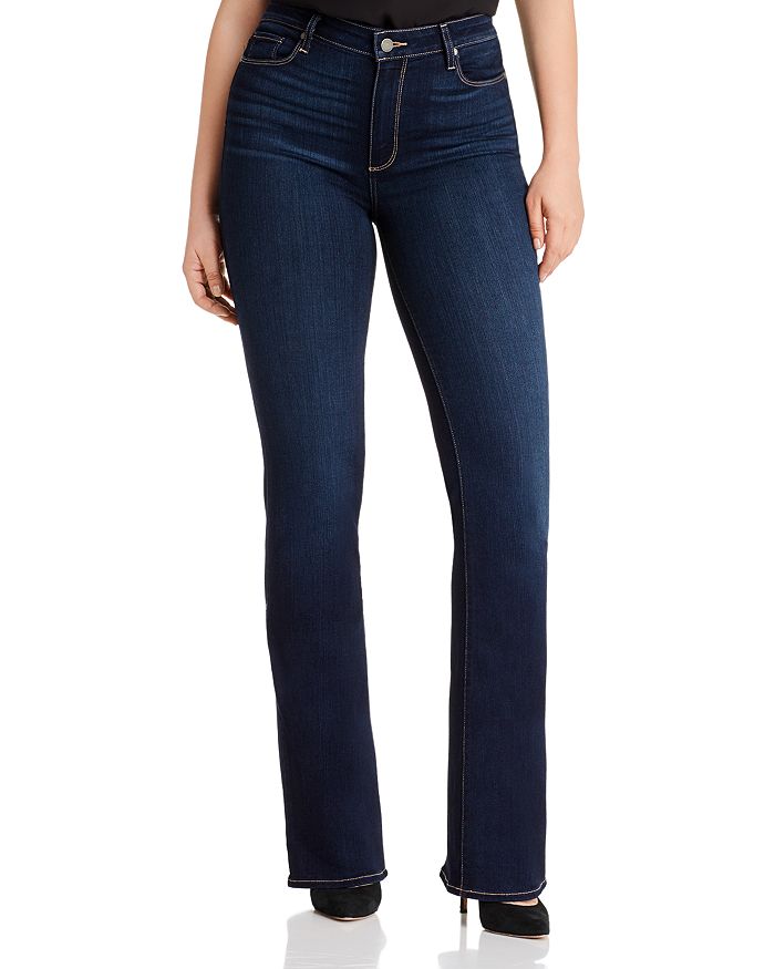 Shop Paige Manhattan High Rise Bootcut Jeans In Gardena