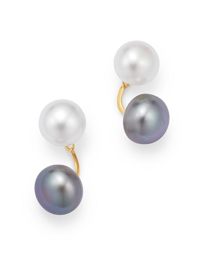Bloomingdale's Cultured Freshwater Pearl Ear Jacket in 14K Yellow Gold ...