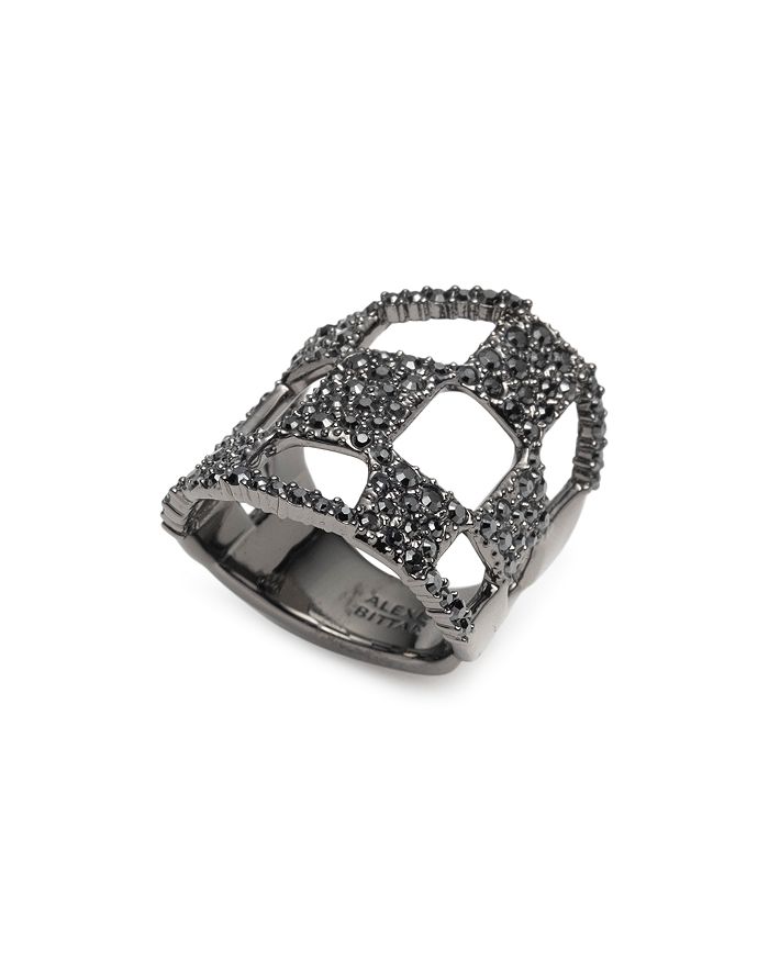ALEXIS BITTAR PAVE CHECKERBOARD RING,AB93R0037