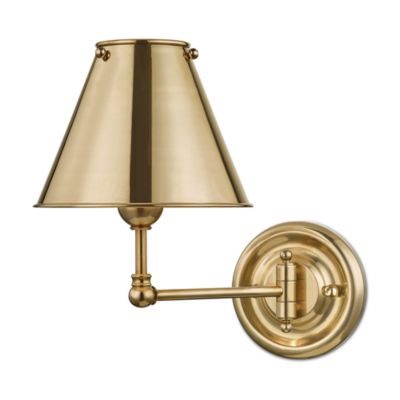 Hudson Valley - Classic No.1 by Mark D. Sikes 1 Light Swing-Arm Wall Sconce