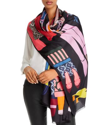 kate spade new york Closet Scene Silk Scarf | Bloomingdale's