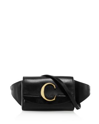 chloe belt bag black