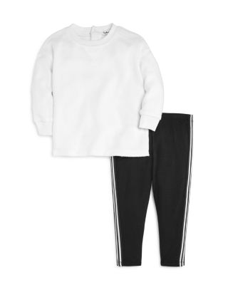 baby black and white striped tights