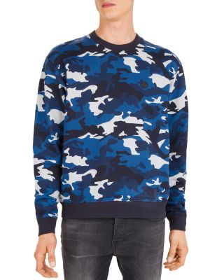 camouflage crewneck sweatshirt