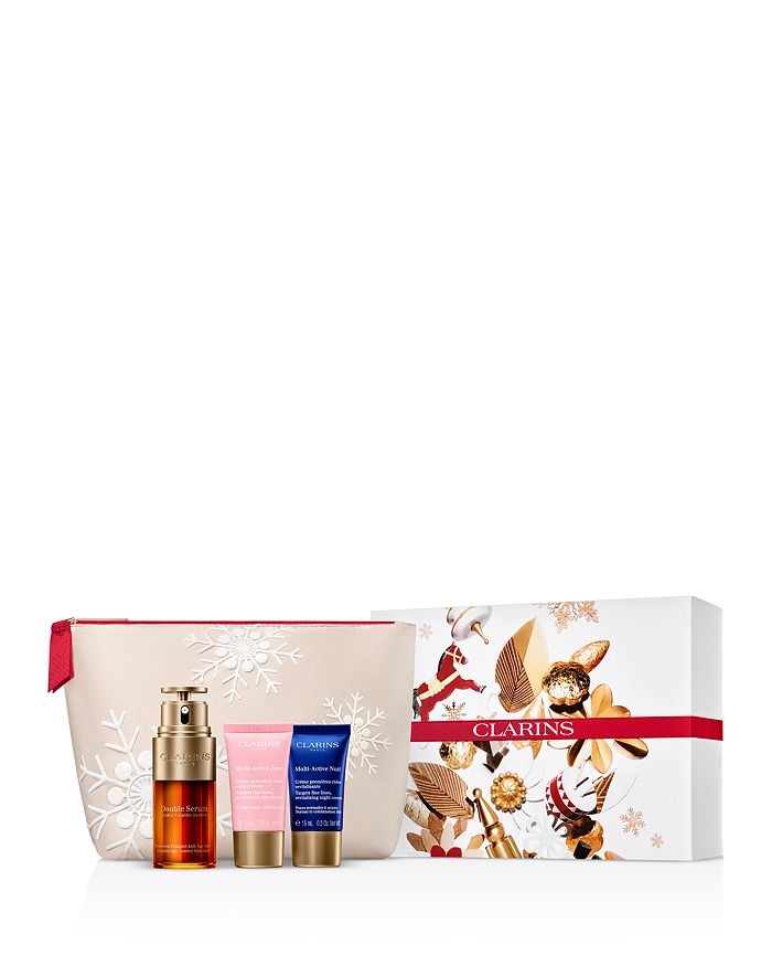 CLARINS DOUBLE SERUM & MULTI-ACTIVE COLLECTION ($123 VALUE),035056