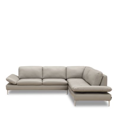 Lorenzo 2-Piece Leather Sectional - Exclusive