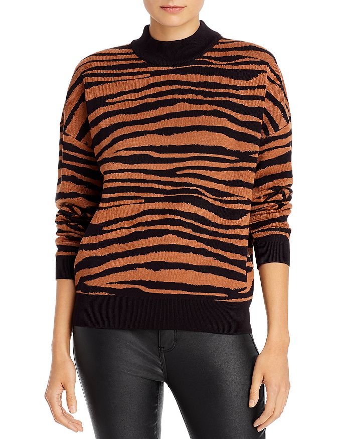 WAYF VINCENT TIGER INTARSIA SWEATER,1338WCH