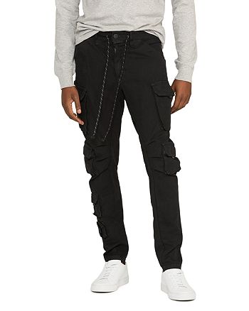 Hudson Skinny Fit Cargo Pants in Black | Bloomingdale's
