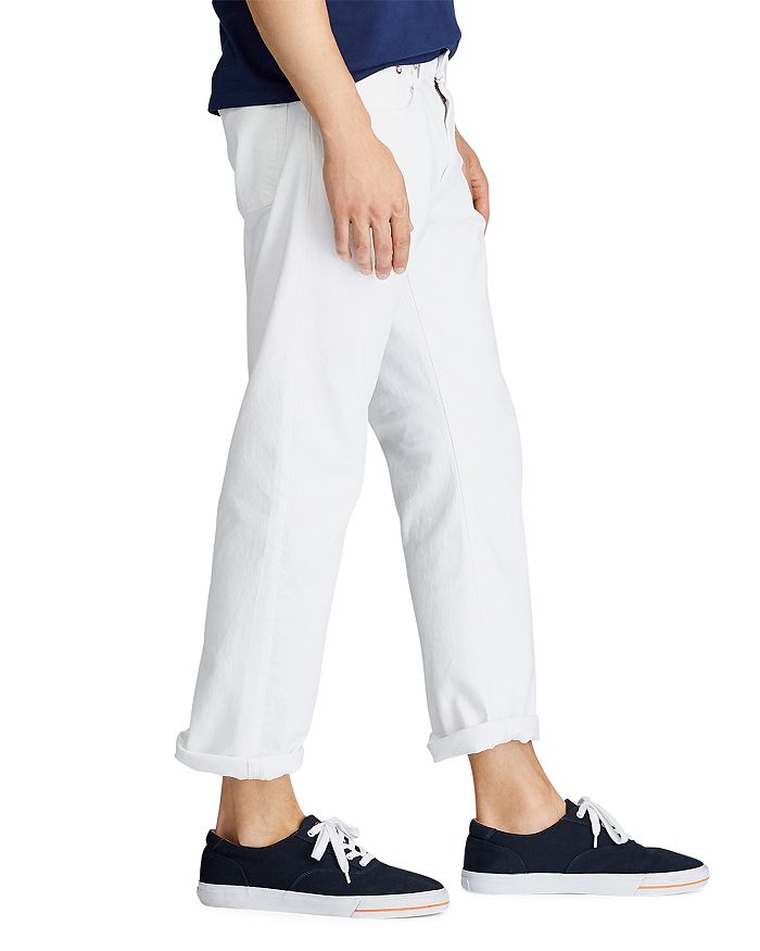 Shop Polo Ralph Lauren Hampton Relaxed Straight Fit Jeans In White