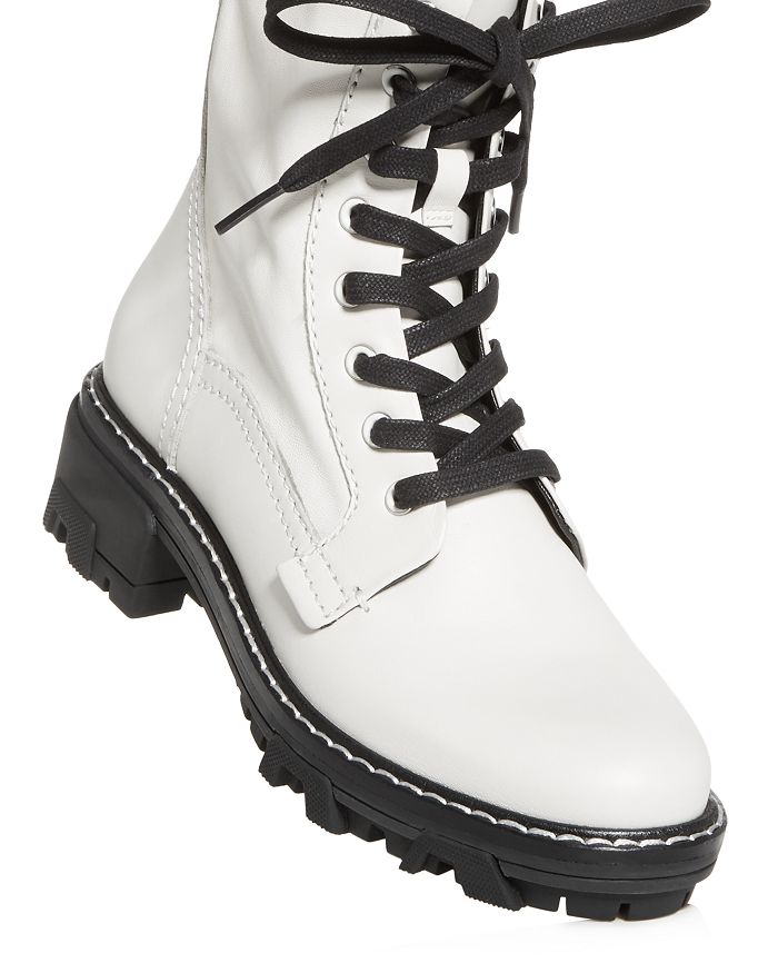 Rag & Bone Rag And Bone Off-white Shiloh Boots In Black | ModeSens