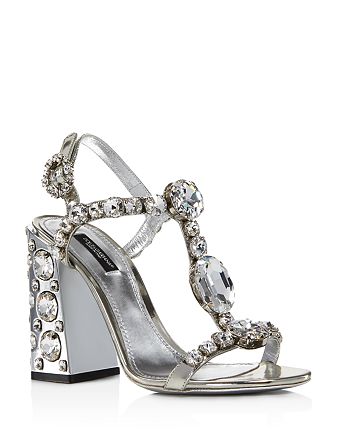 Dolce & Gabbana D & G Women's Embellished High-Heel Sandals | Bloomingdale's