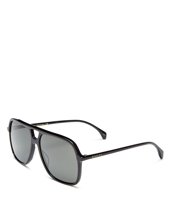 Gucci Men's Brow Bar Aviator Sunglasses, 58mm | Bloomingdale's