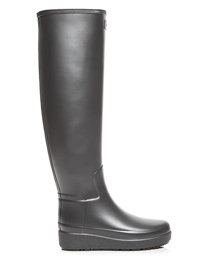 Hunter Refined Creeper Over The Knee Rain Boot In Black | ModeSens