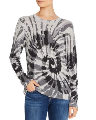 C by Bloomingdale's Spiral Tie-Dye Cashmere Sweater 100