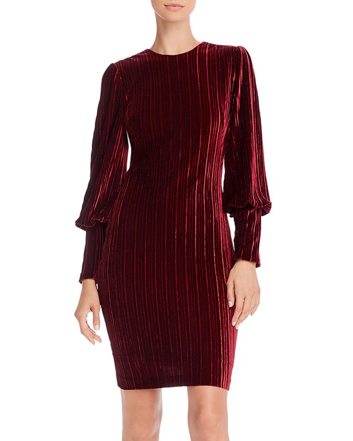 Black Halo Loxlee Velvet Sheath Dress Bloomingdale s