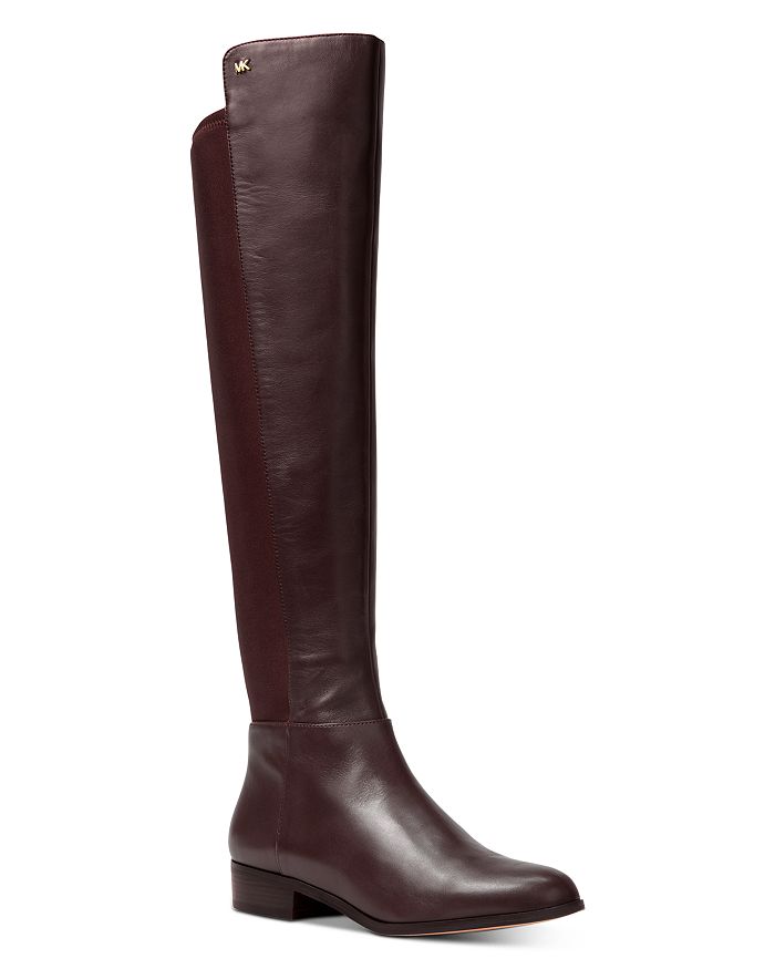 MICHAEL Michael Kors Women&#39;s Bromley Leather & Stretch Tall Boots | Bloomingdale&#39;s