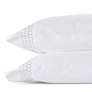 Matouk Liana Standard Pillowcase, Pair In Silver