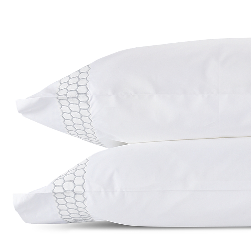 Matouk Liana Standard Pillowcase, Pair In White
