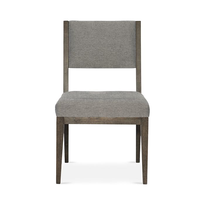 Shop Bernhardt Linea Side Chair In Solid Ash, Cerused Charcoal Finish